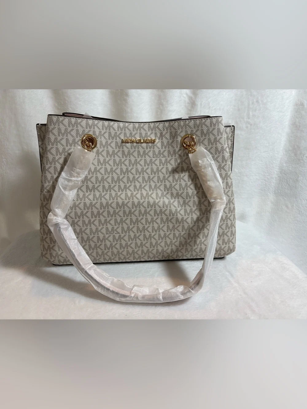 *NWT* MICHAEL KORS Teagen Large Long Drop Satchel- Powder Blush Multi